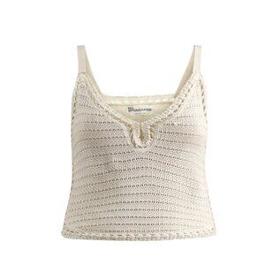 No Boundaries Crochet Sweater Cami Women's XL (16-18) Keyhole Front - NWT